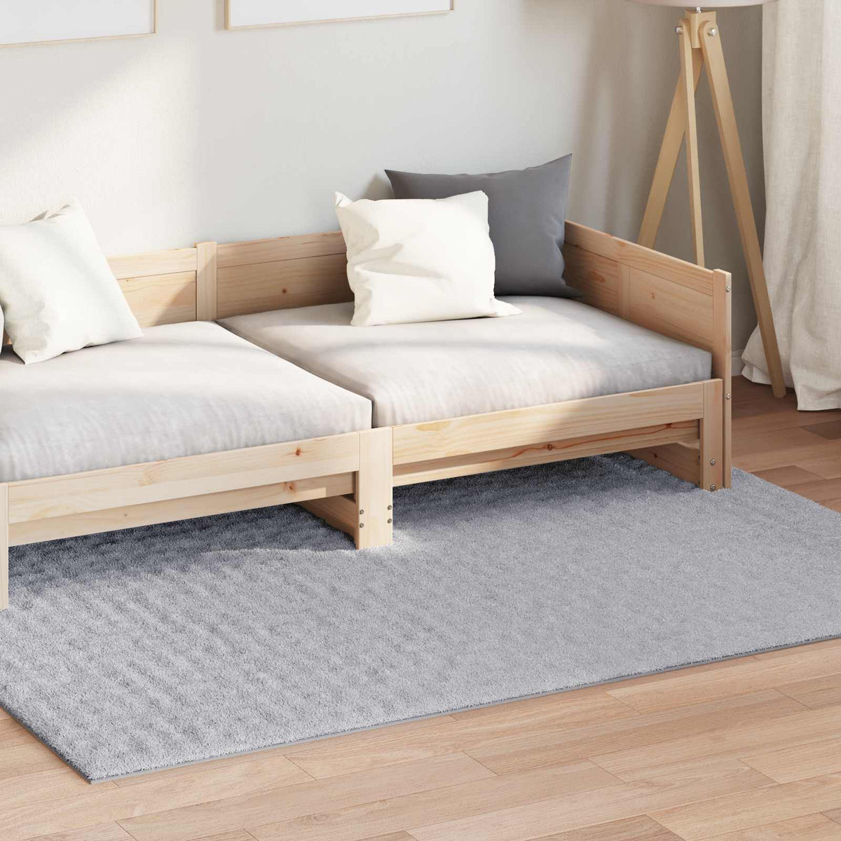 Vidaxl vloerkleden rechthoekig huarte grijs 200 x 140 cm polyester