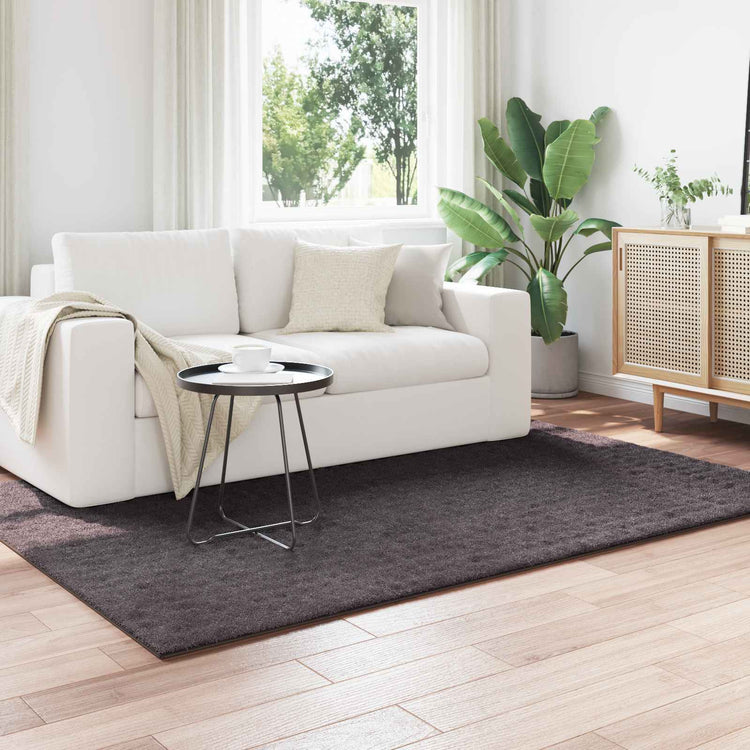 Vidaxl vloerkleden rechthoekig sirolo antraciet 200 x 140 cm polyester
