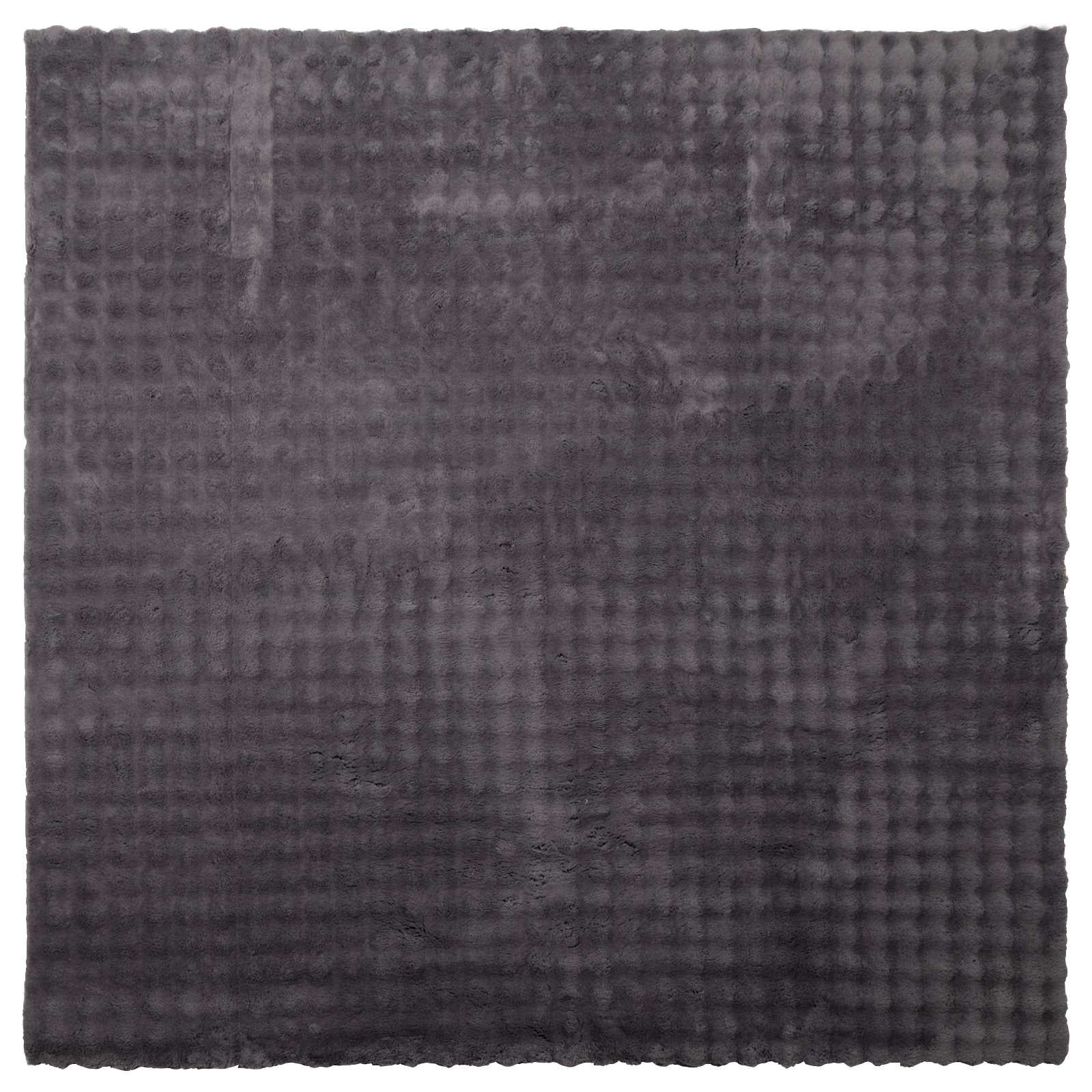 Vidaxl vloerkleden vierkant huarte antraciet 240 x 240 cm polyester