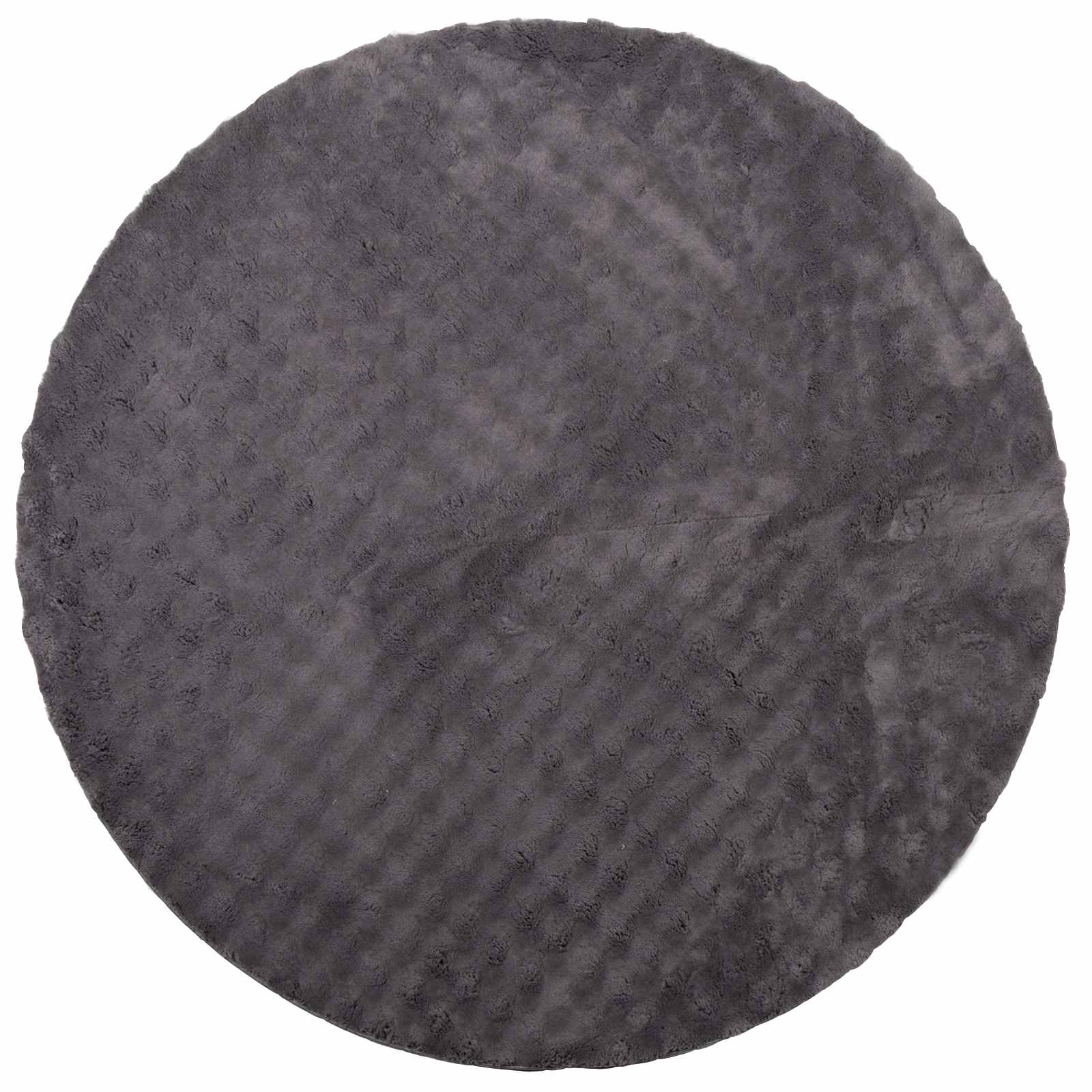 Vidaxl vloerkleden rond huarte antraciet ø 160 cm polyester