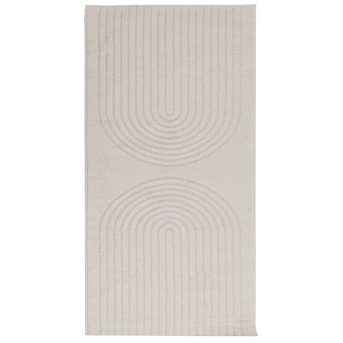 Vidaxl vloerkleden rechthoekig huarte crème 150 x 80 cm polyester