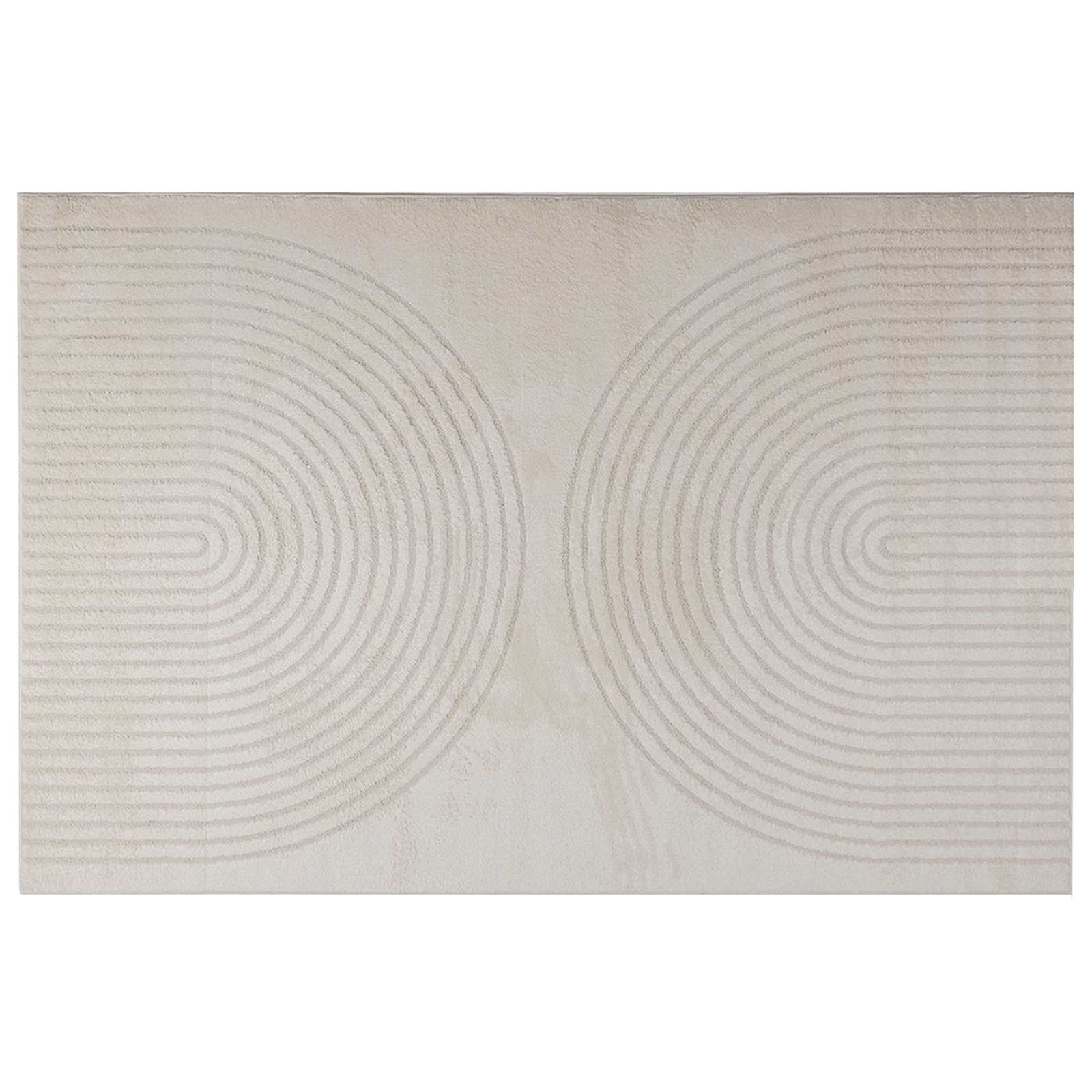 Vidaxl vloerkleden rechthoekig huarte crème 230 x 160 cm polyester