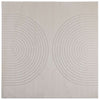 Vidaxl vloerkleden vierkant huarte crème 200 x 200 cm polyester