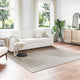 Vidaxl binnen kleed galati crèmekleurig 240 x 240 cm polyester