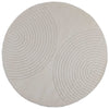 Vidaxl vloerkleden rond huarte crème ø 120 cm polyester