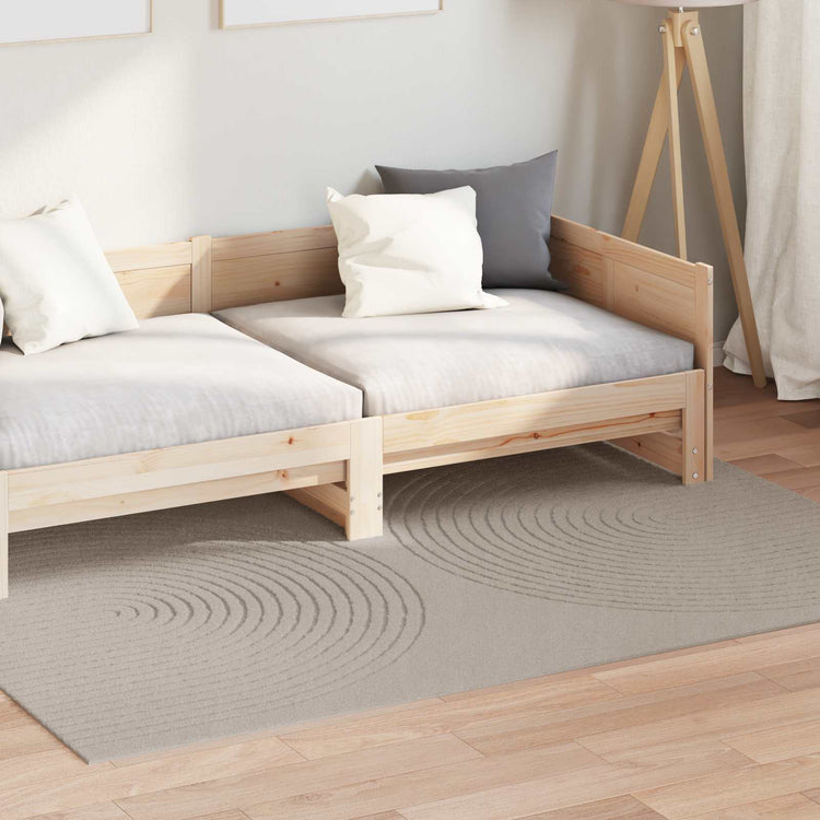 Vidaxl vloerkleden rechthoekig huarte beige 170 x 120 cm polyester