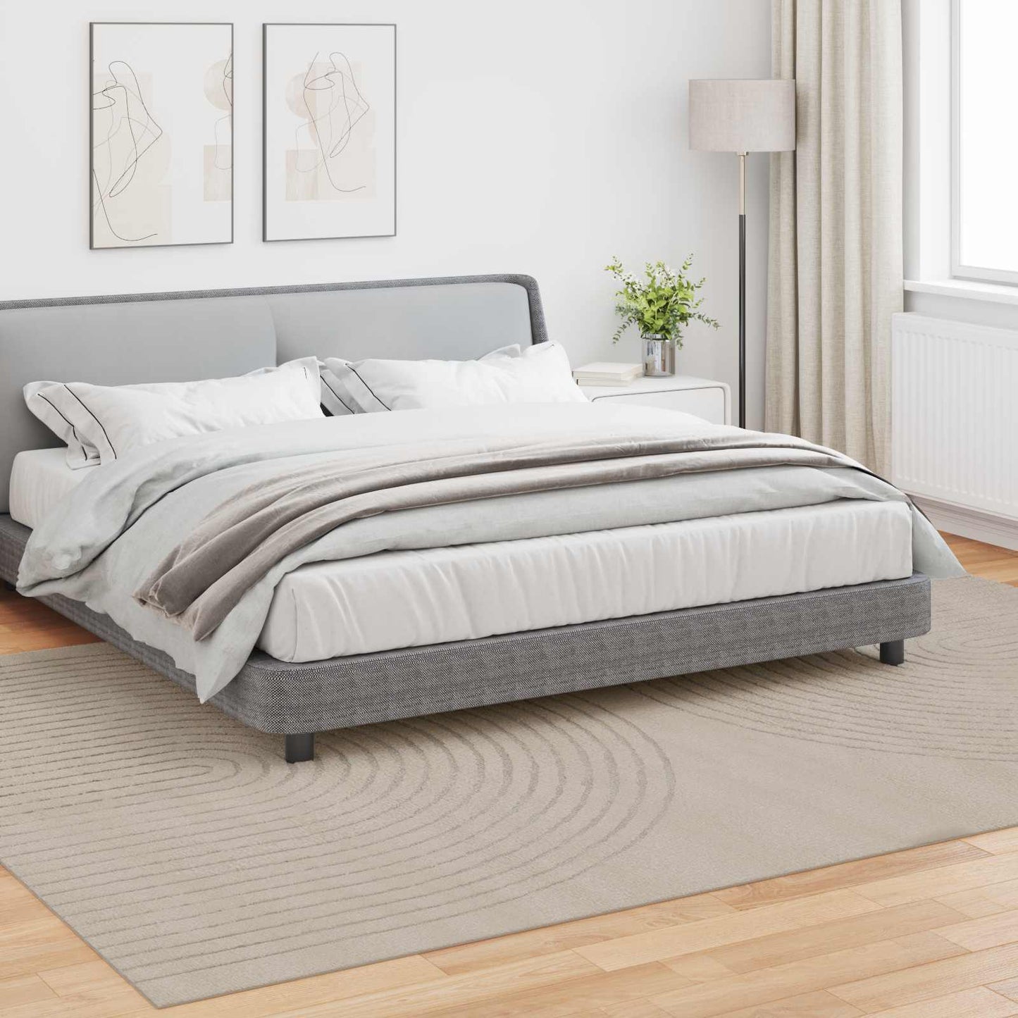 Vidaxl vloerkleden rechthoekig huarte beige 280 x 200 cm polyester