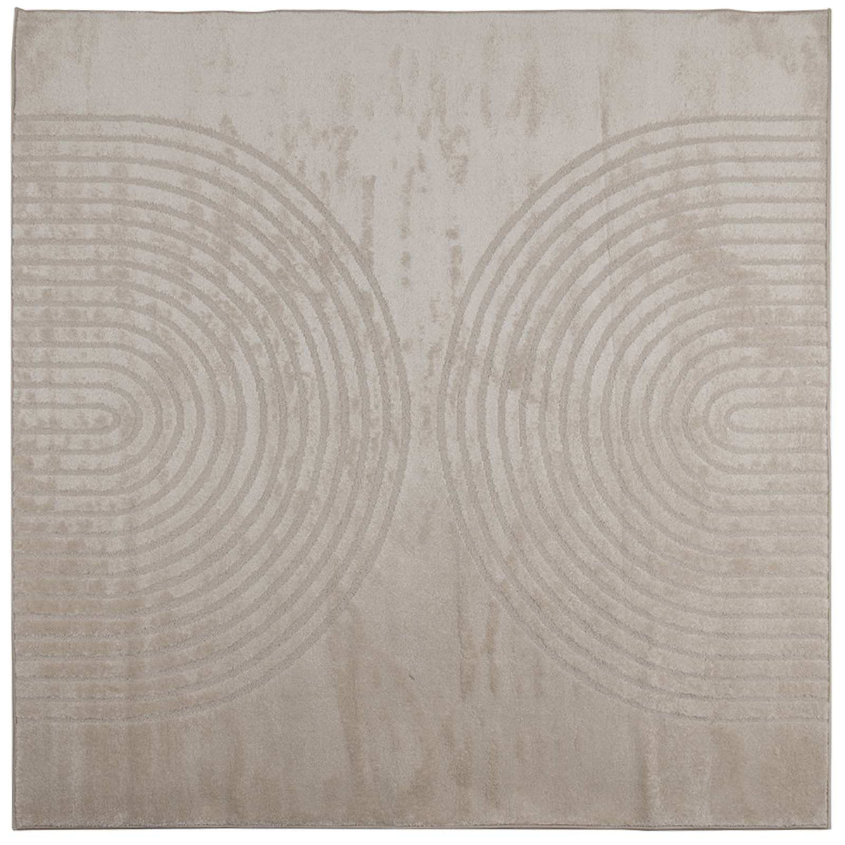 Vidaxl vloerkleden vierkant huarte beige 200 x 200 cm polyester