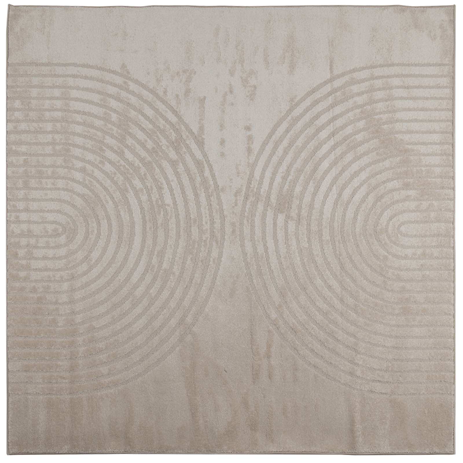 Vidaxl vloerkleden vierkant huarte beige 200 x 200 cm polyester