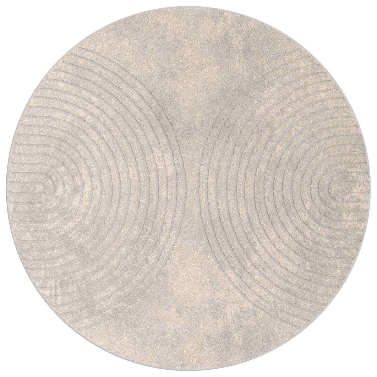 Vidaxl vloerkleden rond huarte beige ø 120 cm polyester