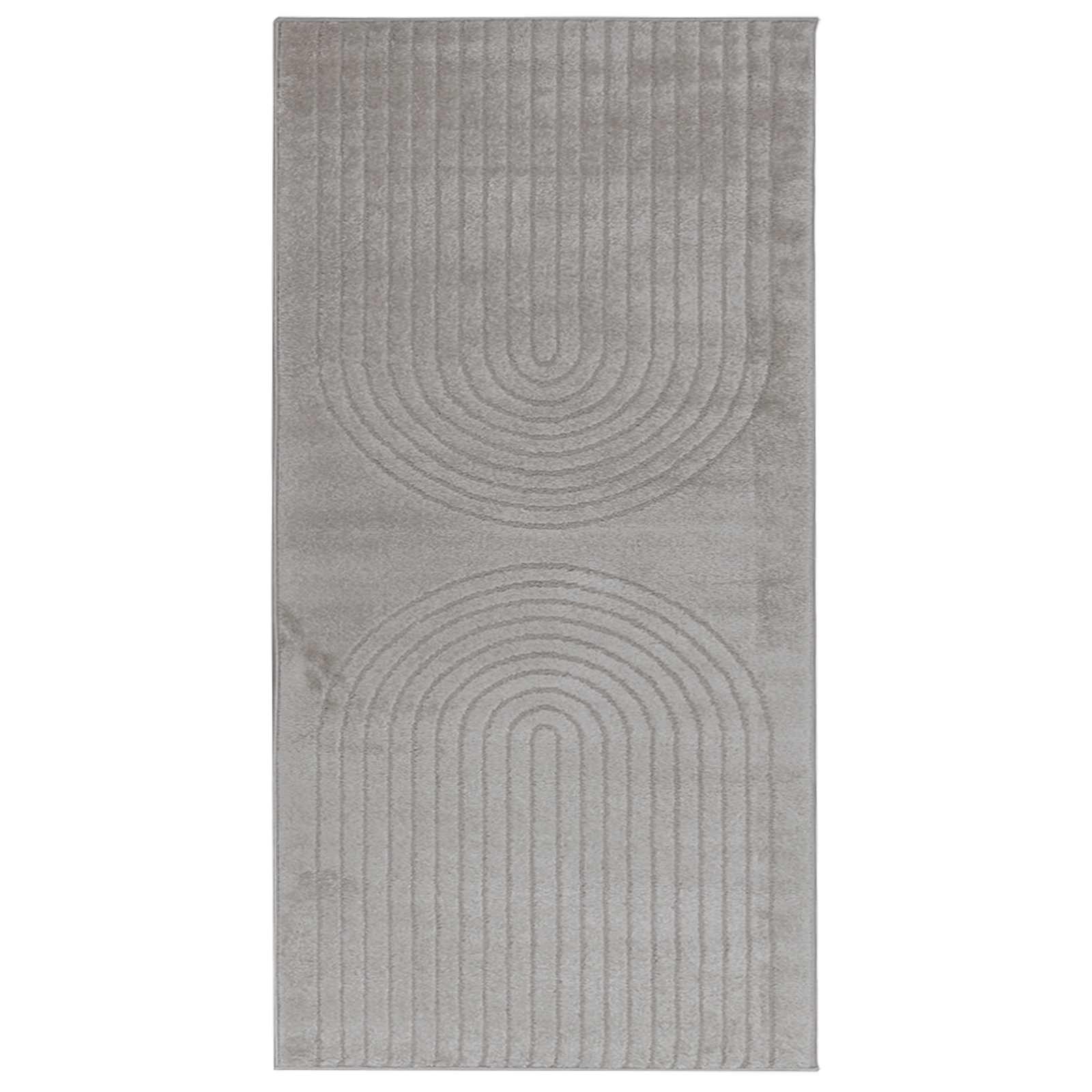 Vidaxl vloerkleden rechthoekig huarte grijs 150 x 80 cm polyester