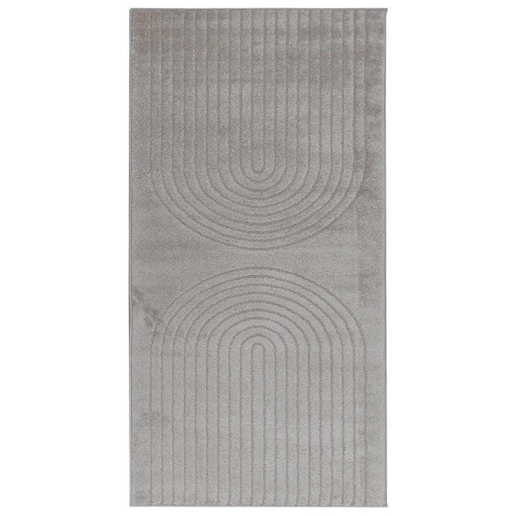 Vidaxl vloerkleden rechthoekig huarte grijs 150 x 80 cm polyester