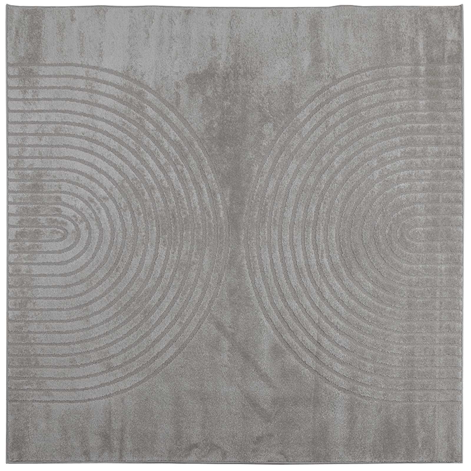 Vidaxl vloerkleden vierkant huarte grijs 240 x 240 cm polyester