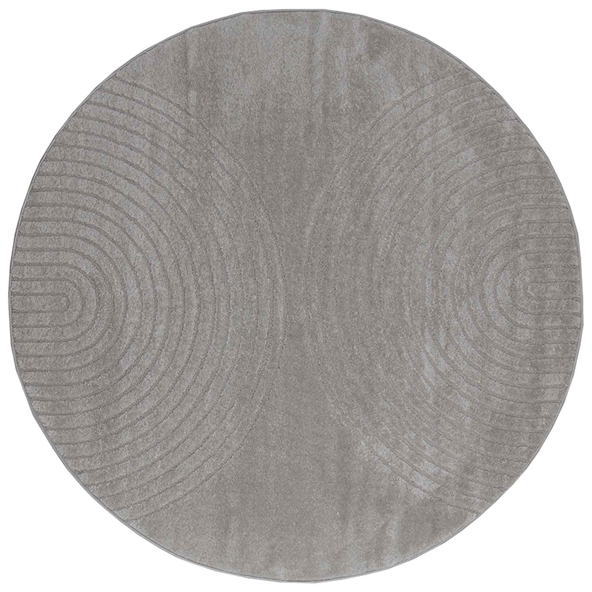 Vidaxl vloerkleden rond huarte grijs ø 120 cm polyester