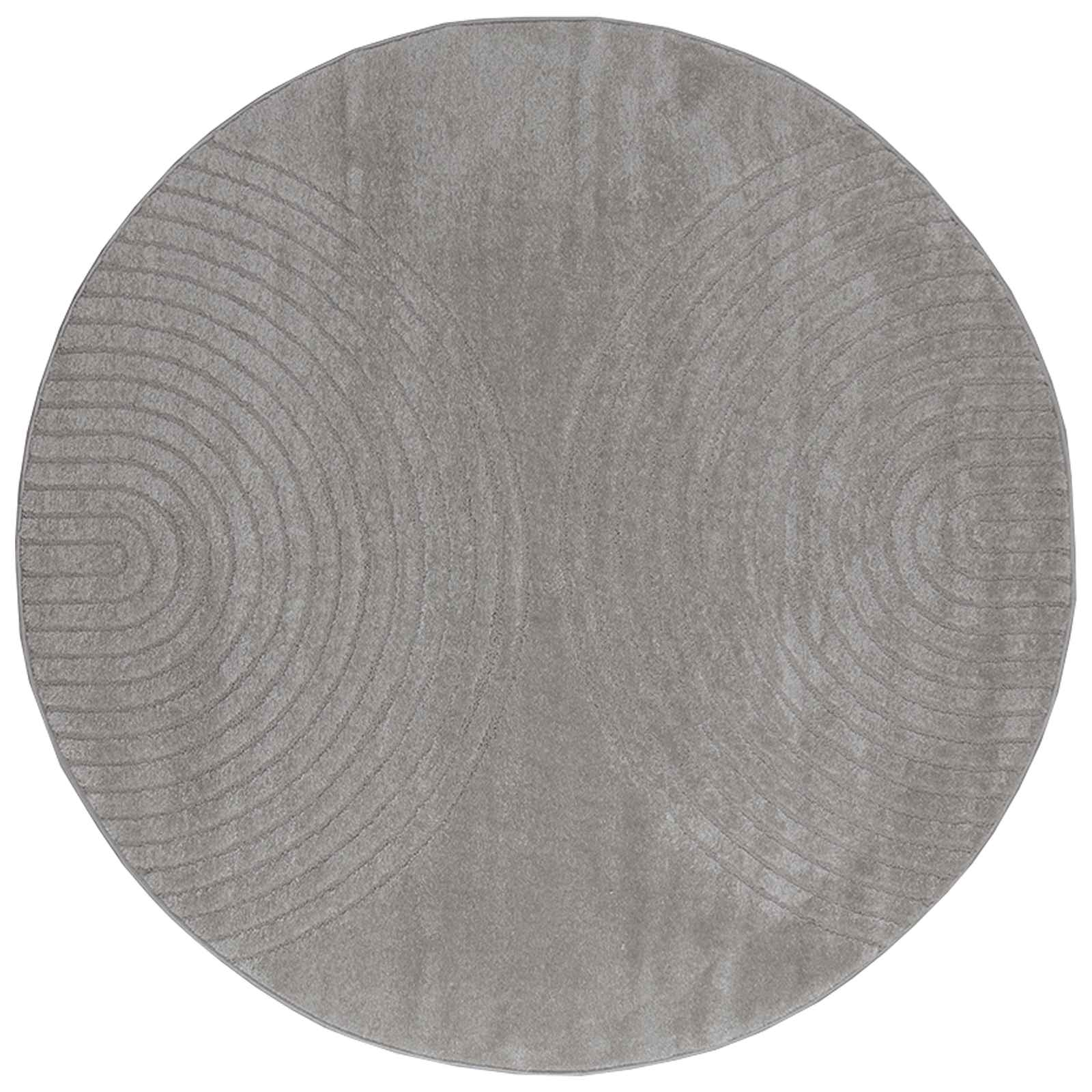 Vidaxl vloerkleden rond huarte grijs ø 160 cm polyester