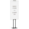 Vidaxl beurs displays 2 pcs zwart 30 x 23,5 x 210 cm staal