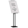 Vidaxl beurs displays 2 pcs zwart 26,5 x 26,5 x 150 cm staal