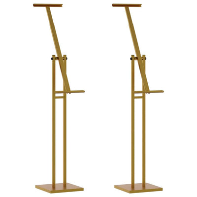 Vidaxl beurs displays 2 st goud 26,5 x 26,5 x 150 cm staal