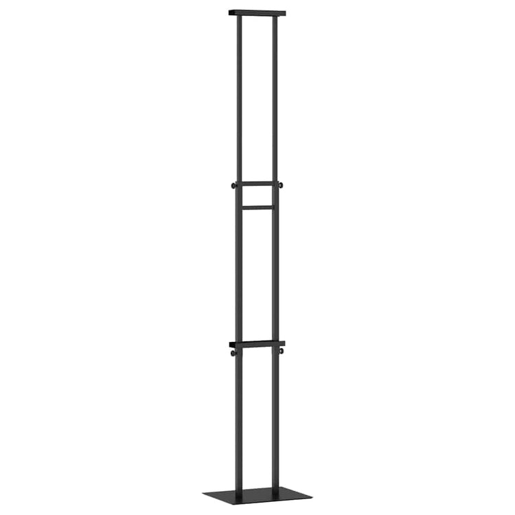 Vidaxl beurs displays zwart 30 x 23,5 x 210 cm staal
