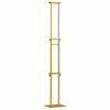 Vidaxl beurs displays goud 30 x 23,5 x 210 cm staal