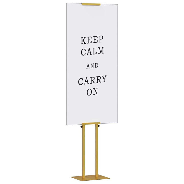 Vidaxl beurs displays goud 30 x 23,5 x 210 cm staal