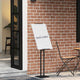 Vidaxl beurs displays zwart 26,5 x 26,5 x 150 cm staal