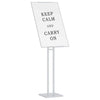 Vidaxl beurs displays wit 26,5 x 26,5 x 150 cm staal