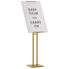 Vidaxl beurs displays goud 26,5 x 26,5 x 150 cm staal
