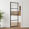 Vidaxl huisdeur 76 x 201,5 x 3,5 cm aluminium en gehard glas