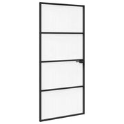Vidaxl huisdeur 93 x 201,5 x 3,5 cm aluminium en gehard glas - afbeelding 2