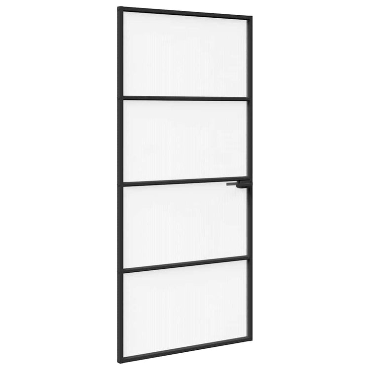Vidaxl huisdeur 93 x 201,5 x 3,5 cm aluminium en gehard glas