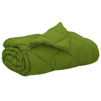Vidaxl zomer dekbed groen 200 x 200 cm microfiber