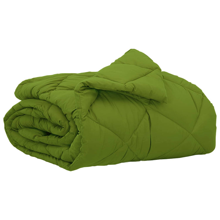 Vidaxl zomer dekbed groen 220 x 135 cm microfiber