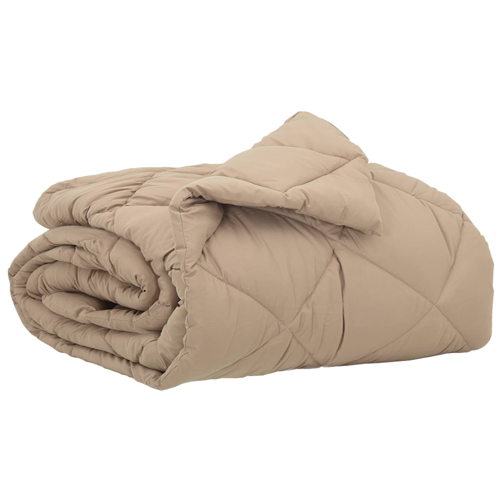 Vidaxl zomer dekbed taupe 200 x 155 cm microfiber