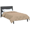 Vidaxl zomer dekbed taupe 220 x 135 cm microfiber