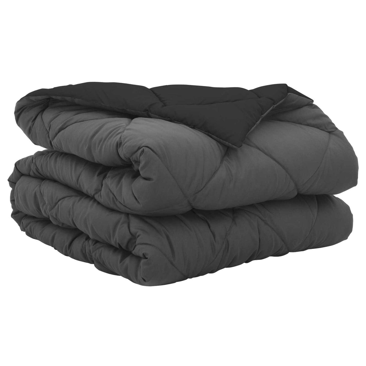 Vidaxl zomer dekbed zwart en anthraciet 220 x 155 cm microfiber