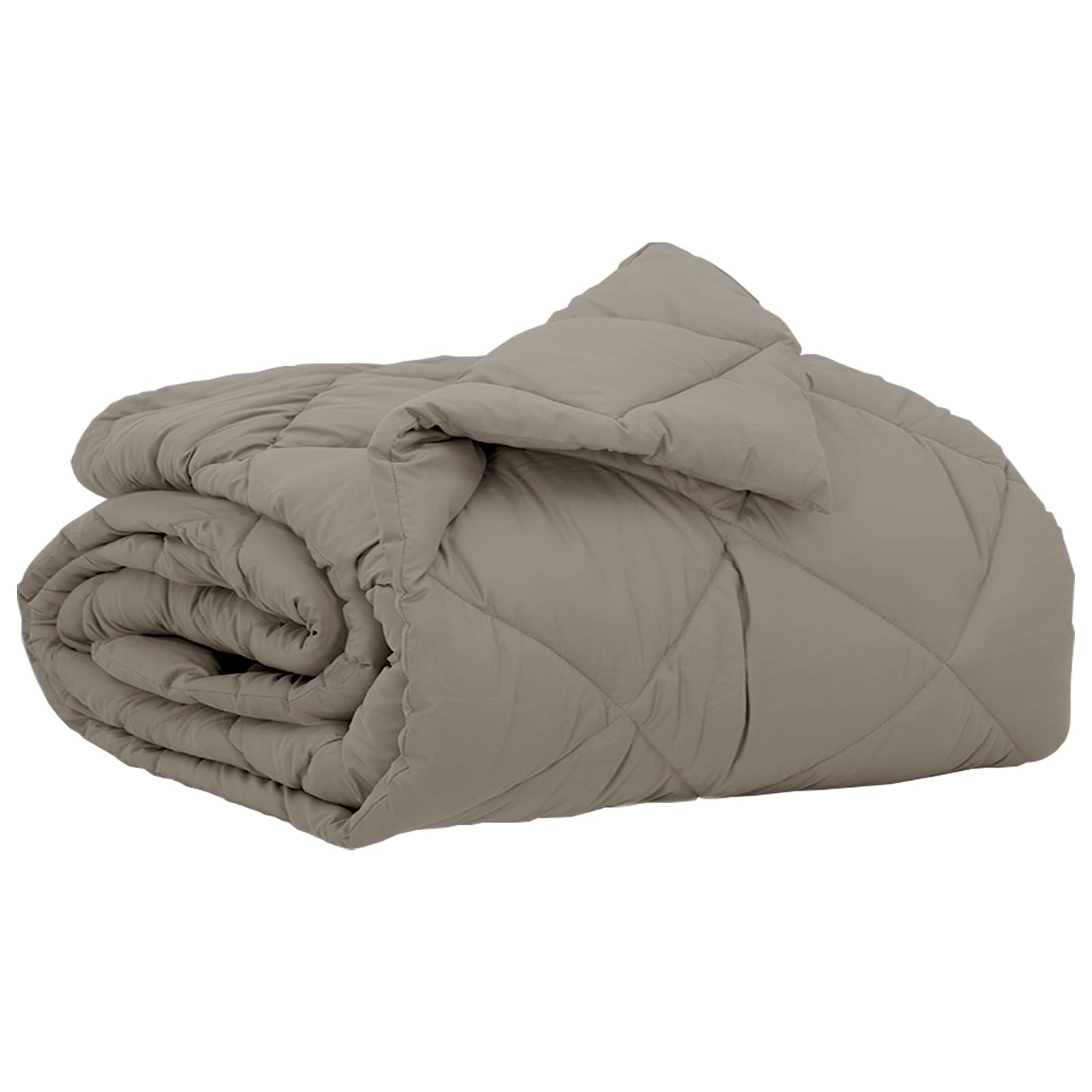 Vidaxl zomer dekbed lichtgrijs 200 x 135 cm microfiber