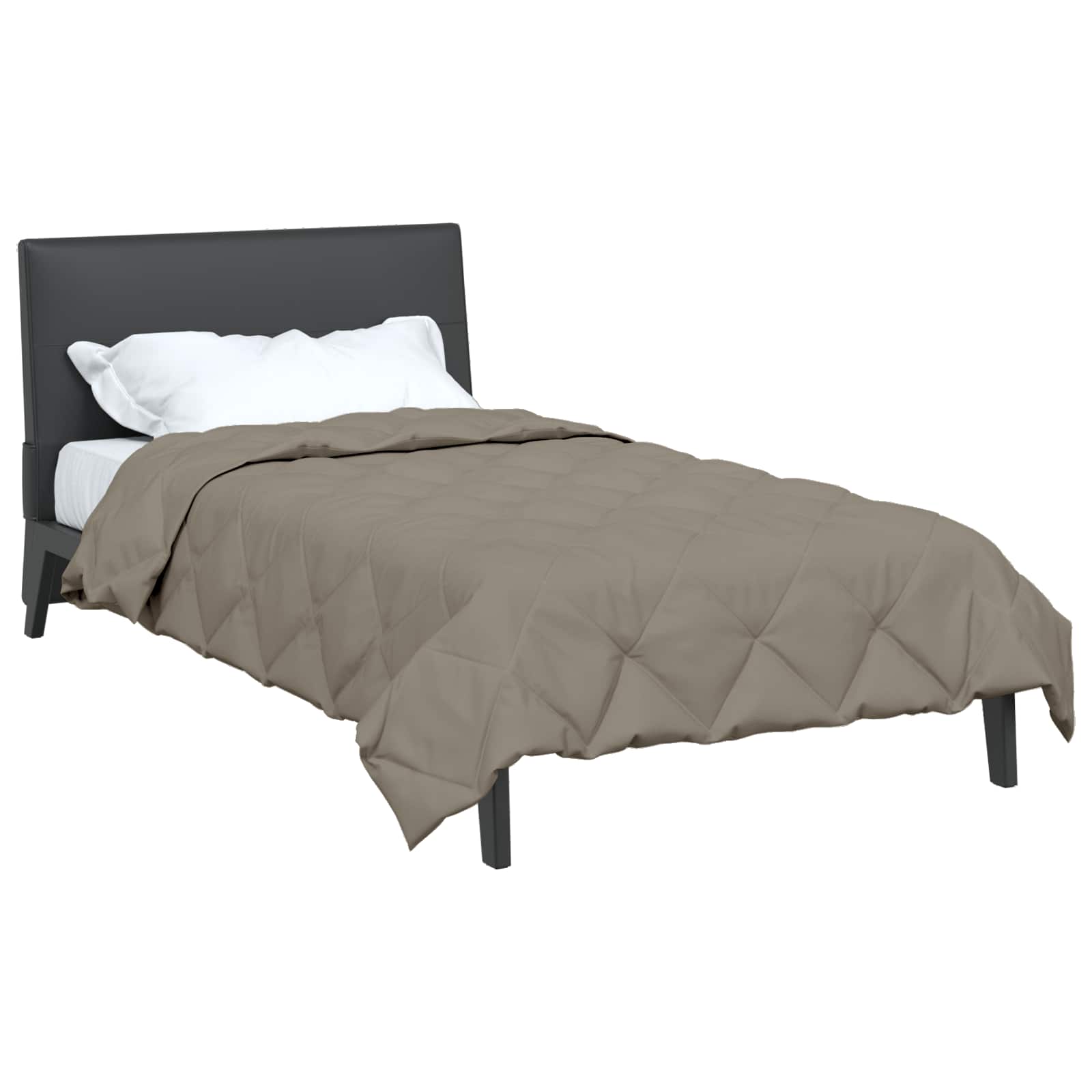 Vidaxl zomer dekbed lichtgrijs 200 x 135 cm microfiber