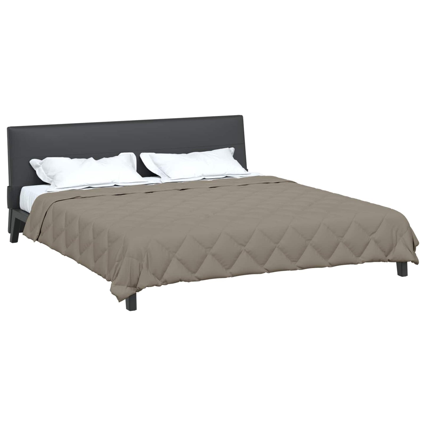 Vidaxl zomer dekbed lichtgrijs 220 x 200 cm microfiber