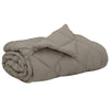 Vidaxl zomer dekbed lichtgrijs 220 x 260 cm microfiber