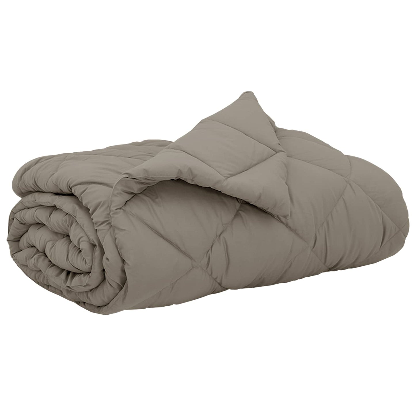Vidaxl zomer dekbed lichtgrijs 240 x 260 cm microfiber