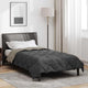 Vidaxl zomer dekbed lichtgrijs en antraciet 200 x 135 cm microfiber