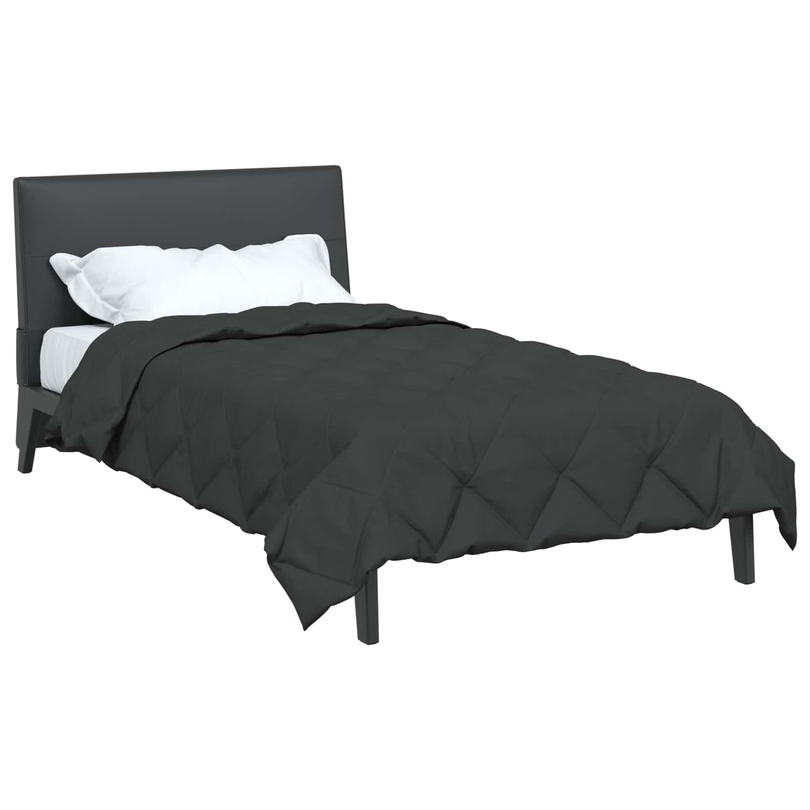 Vidaxl vol jaar dekbed antraciet 220 x 140 cm microfiber