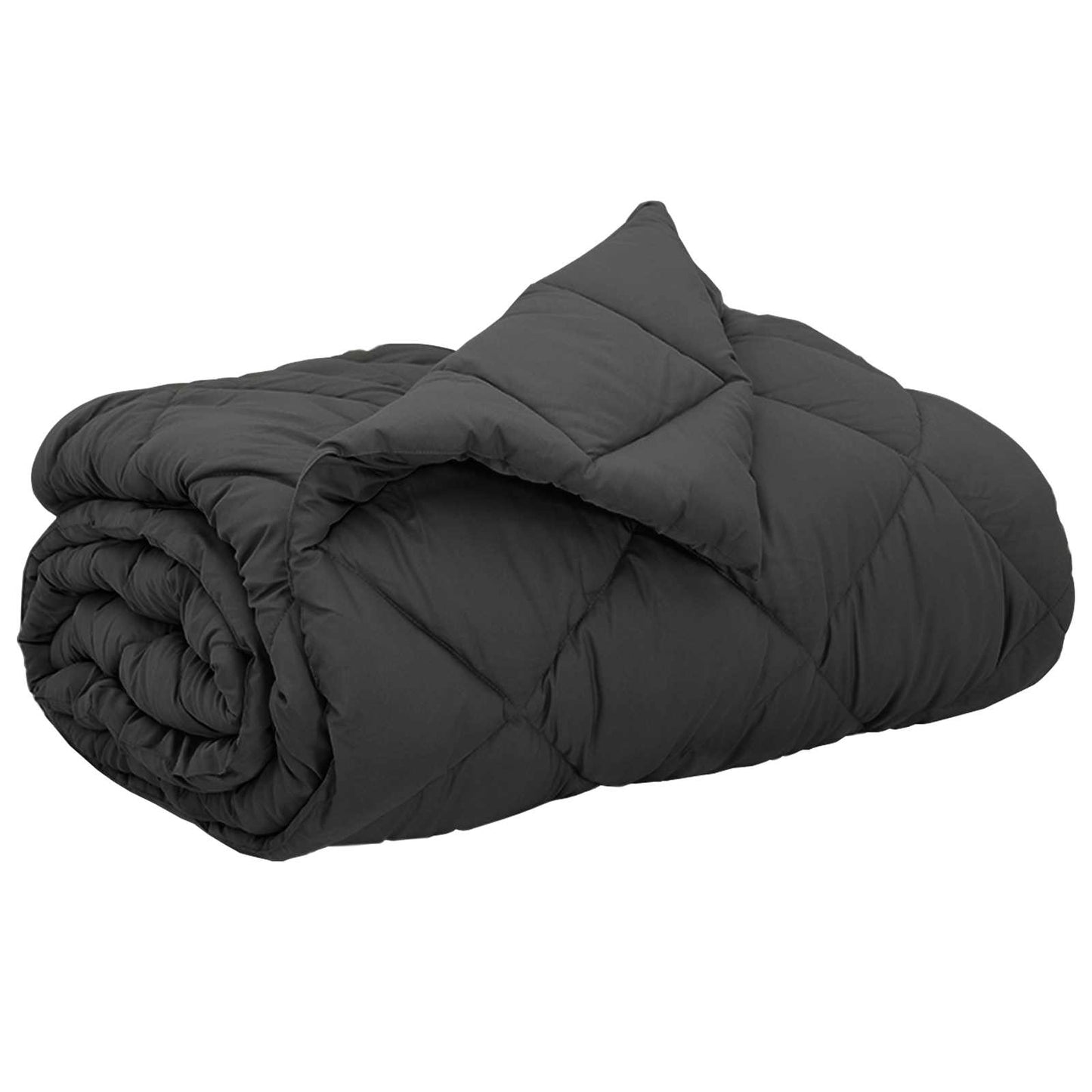 Vidaxl vol jaar dekbed antraciet 220 x 240 cm microfiber