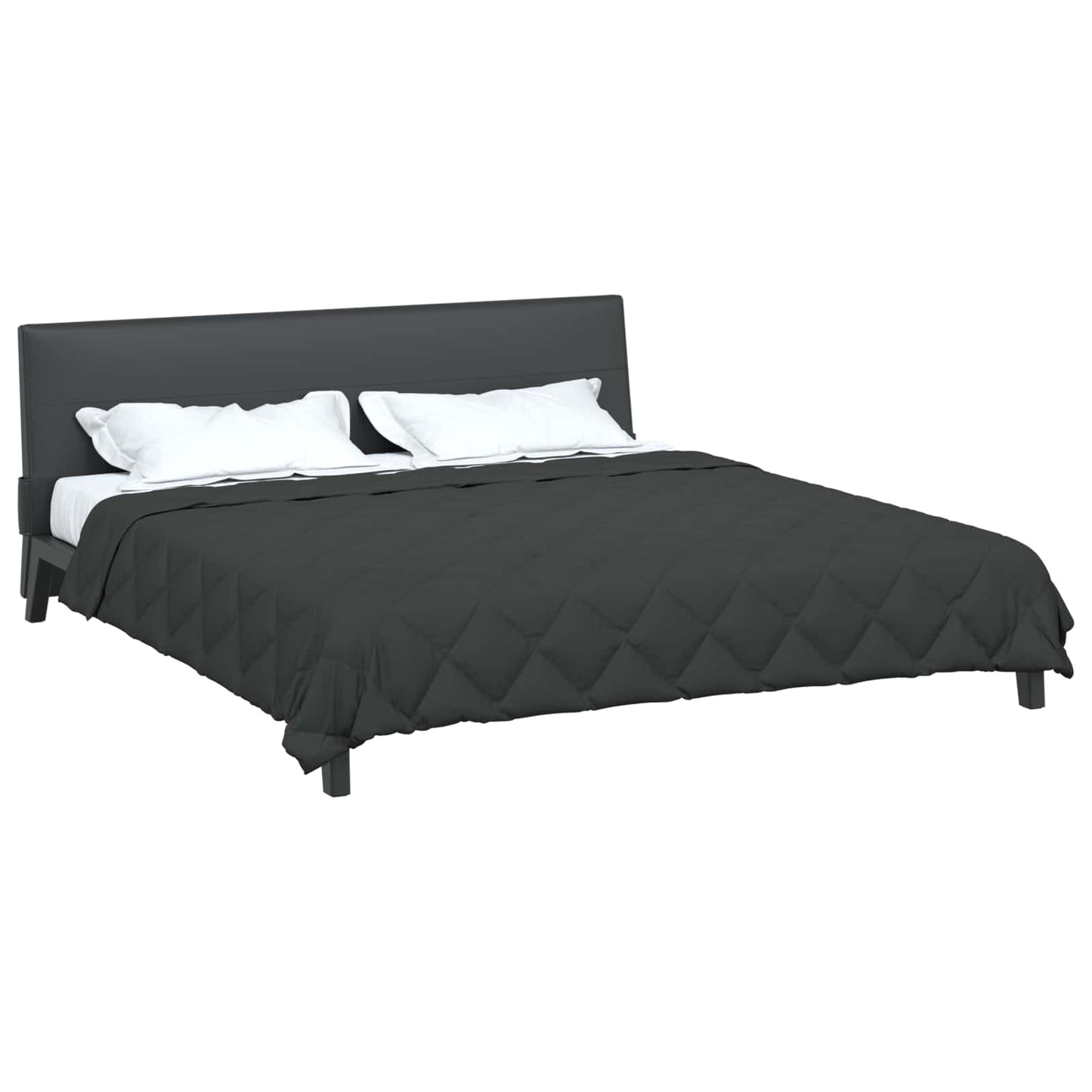 Vidaxl vol jaar dekbed antraciet 220 x 240 cm microfiber