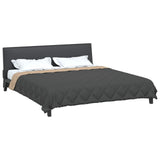 Vidaxl vol jaar dekbed antraciet en taupe 220 x 260 cm microfiber - afbeelding 3