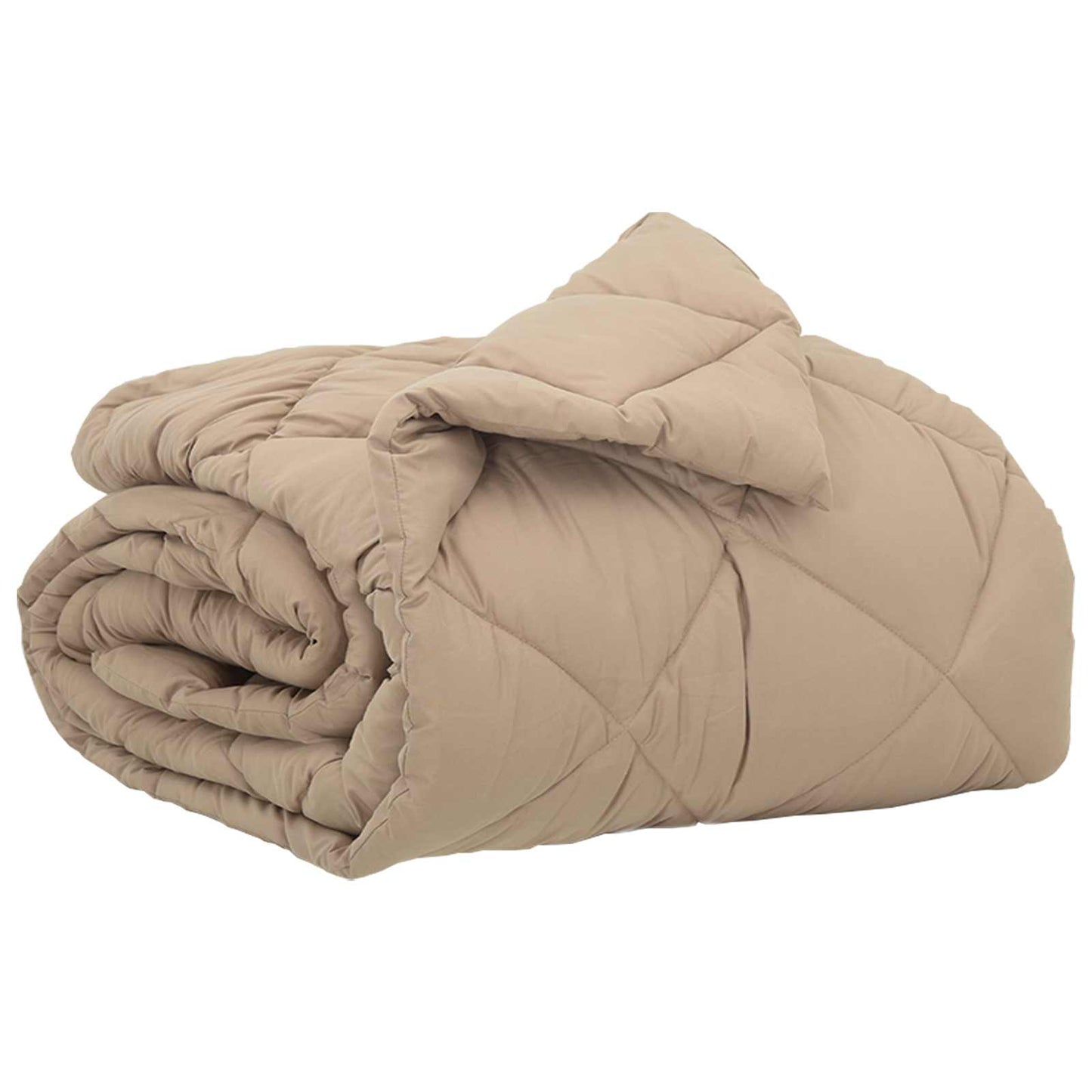 Vidaxl vol jaar dekbed taupe 200 x 135 cm microfiber