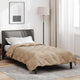 Vidaxl vol jaar dekbed taupe 200 x 155 cm microfiber