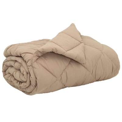 Vidaxl vol jaar dekbed 200 x 240 cm 300 gsm taupe