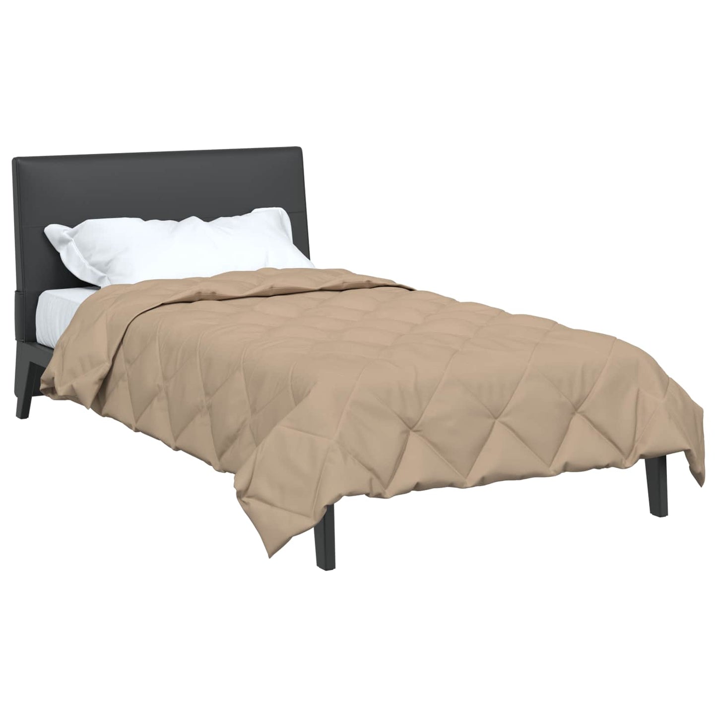 Vidaxl vol jaar dekbed taupe 220 x 135 cm microfiber